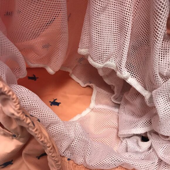 Charleston Threads Mens Swim Trunks XXL Orange Blue Turtles Short Elastic Waist - Picture 6 of 14